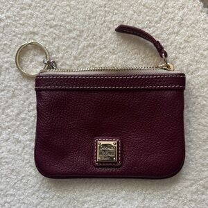 NWOT Dooney & Bourke Burgundy Pebble Wristlet